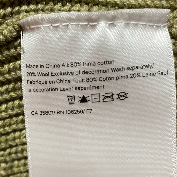 Lululemon Knit Texture Open Cardigan Sweater Olive Green Cardigan Sweater Size 2 - Picture 9 of 11